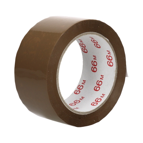 Taśma klejąca 50mmx66m brązowa solvent Pakart 0313