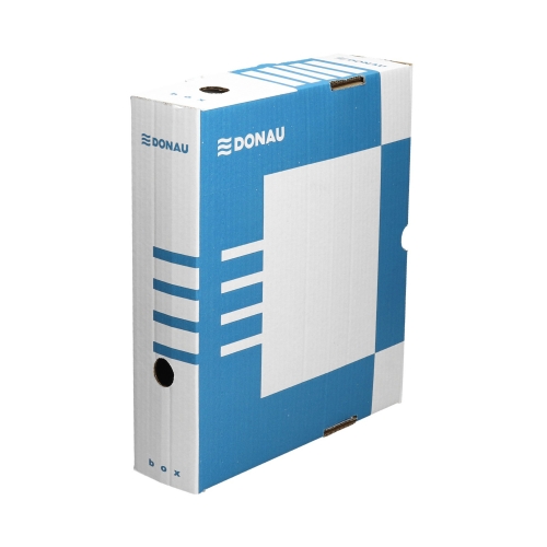 Pudło archiwizacyjne 80x340x297 niebieskie A4/80 Donau