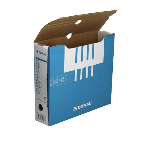 Pudło archiwizacyjne 80x340x297 niebieskie A4/80 Donau