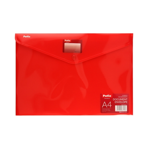 Teczka kopertowa A4 czerwona identyfikator Patio PAT3133/04