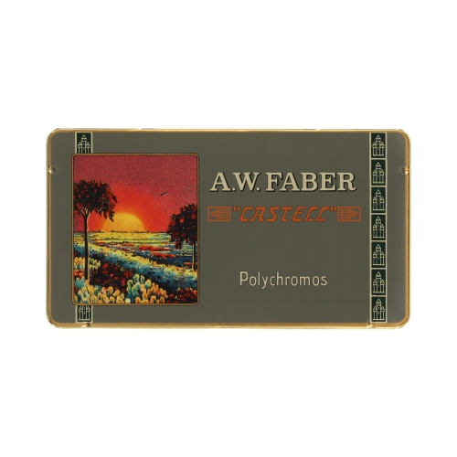 Kredki ołówkowe 12kol opak. metalowe Polychromos Faber Castell 211001