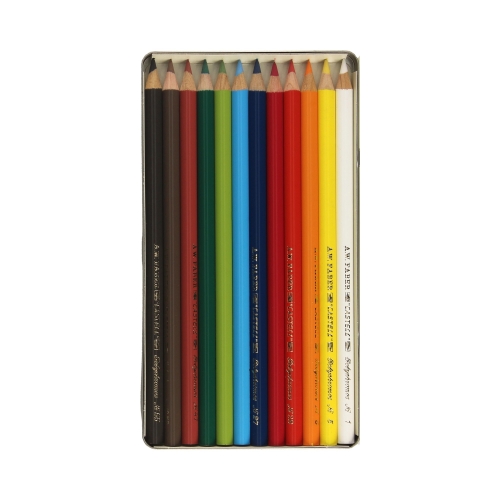 Kredki ołówkowe 12kol opak. metalowe Polychromos Faber Castell 211001