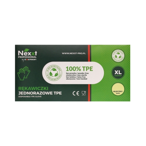 Rękawice foliowe TPE XL Nexxt (100)
