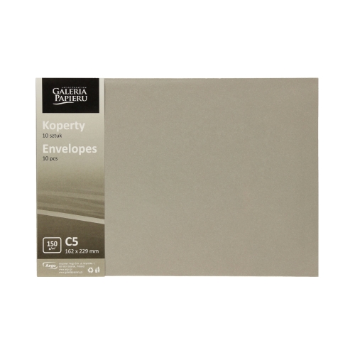 Koperty C5 srebrne Pearl 150g - 10szt.
