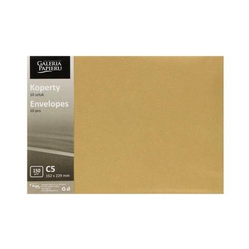 Koperty C5 złote Pearl 150g (10)