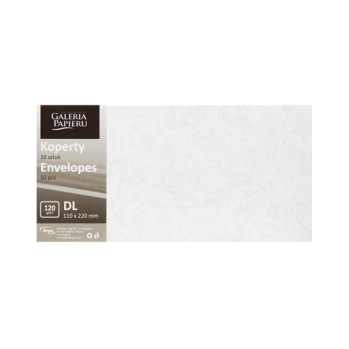 Koperty DL białe Róże 120g (10)