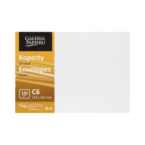 Koperty C6 białe Holland 120g (10)