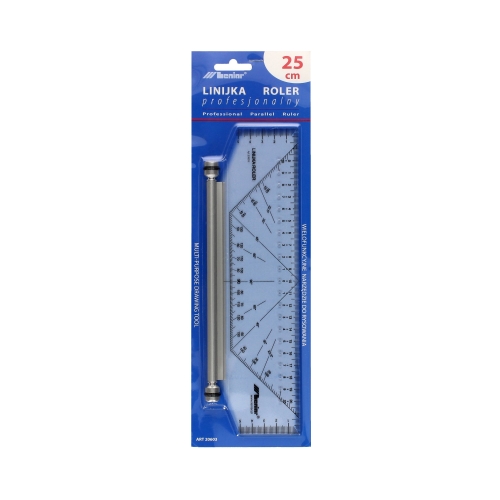 Linijka roler 25cm plastik Leniar
