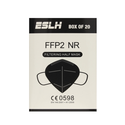 Maseczka ochronna FFP2 czarna ESLH (20)