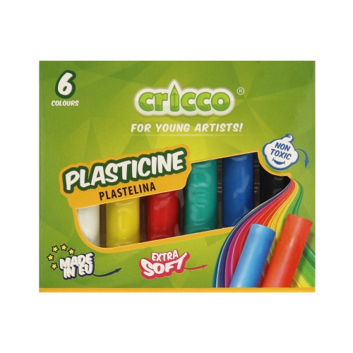 Plastelina 6kol Cricco