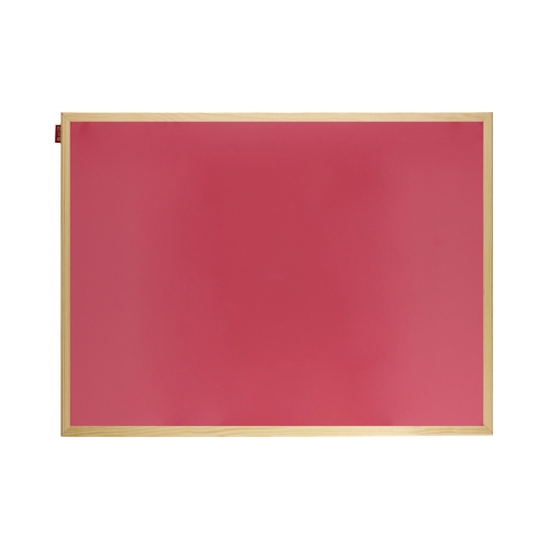 Tablica suchościeralno-magnetyczna 60x90 różowa drewno Memoboards