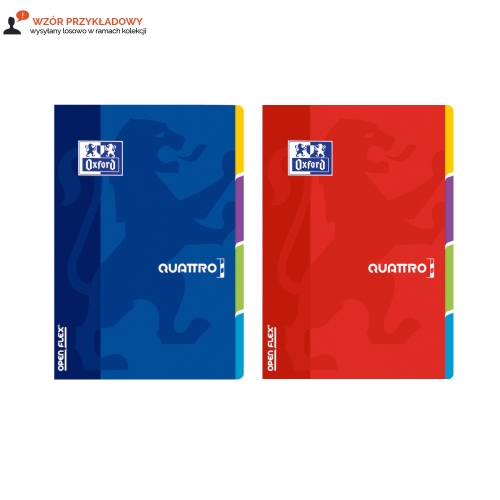 Zeszyt A4/60 kratka Open Flex Quattro Oxford 400107013