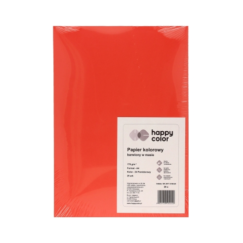 Karton kolor A4 pomidorowy Yoy Happy Color (25)