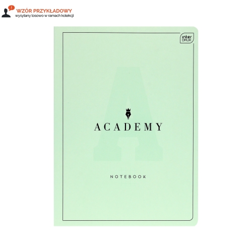 Brulion B5/128 kratka PT Academy pastel Interdruk 90g