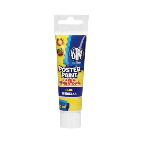 Farba plakatowa niebieska 30ml Astra