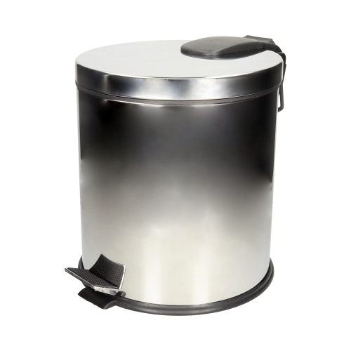 Kosz na śmieci z pedałem 20l stal błyszcząca KP20-l