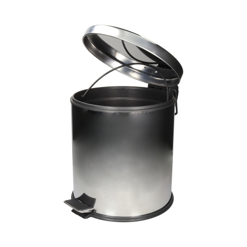 Kosz na śmieci z pedałem 20l stal błyszcząca KP20-l