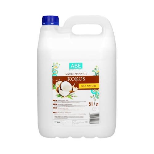 Mydło płyn 5l kokos Abe