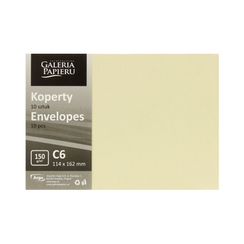 Koperty C6 kremowe Pearl 150g (10)