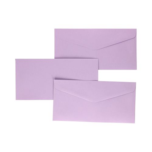 Koperty DL gładkie lawendowe satynowe 130g (10)