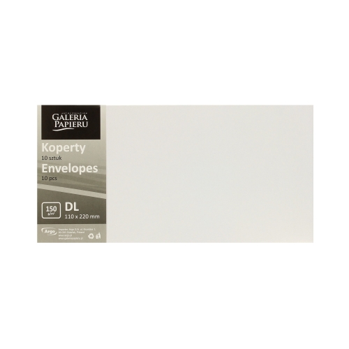 Koperty DL diamentowa biel Pearl 150g (10)