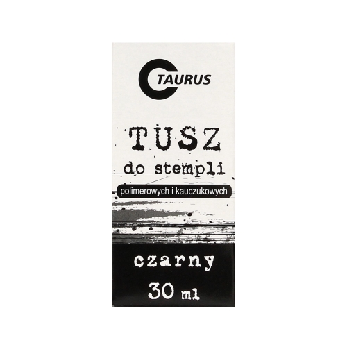 Tusz stemple 30ml czarny Taurus