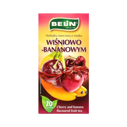 Herbata ekspresowa wiśnia/banan Belin 20t