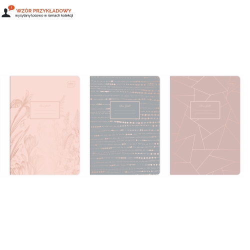 Zeszyt A5/60 kratka metallic Rose Gold Interdruk