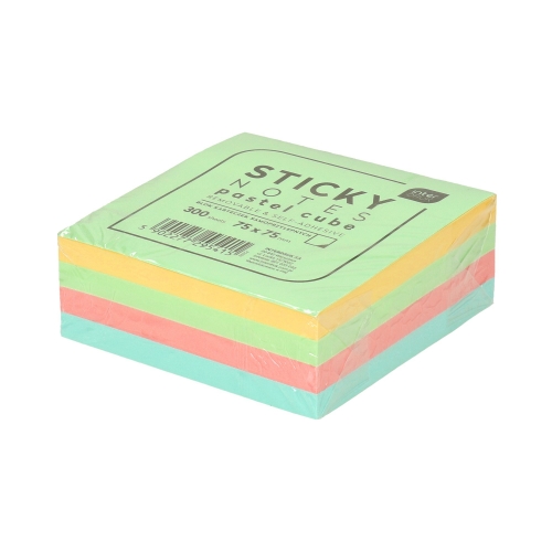 Karteczki samoprzylepne 75x75/300 pastel Interdruk