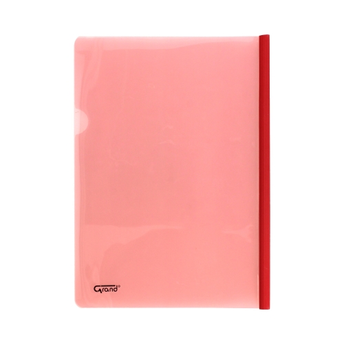 Skoroszyt zaciskowy A4 czerwony Grand 9111
