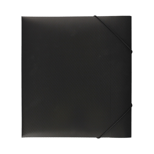 Teczka gumka A4/PP diament/czarna 60mm Biurfol TGD-03