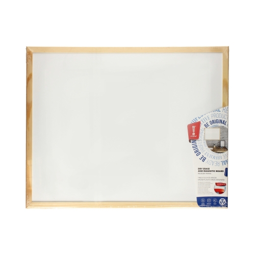 Tablica suchościeralno-magnetyczna 50x40 drewno Memobe