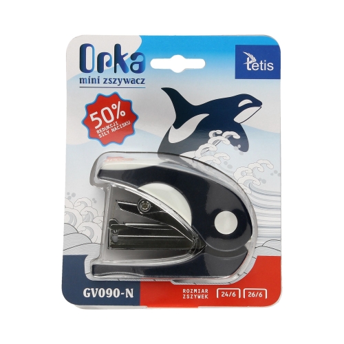 Zszywacz 20k 24/6 niebieski mini Tetis GV090-N