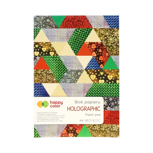Blok A4/10 5kol hologram 70g Happy Color HA3807