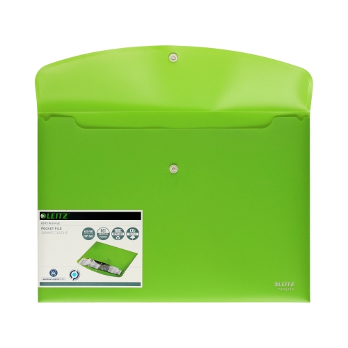 Teczka kopertowa zielona Recycle Leitz