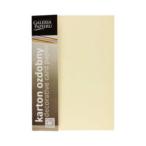 Karton ozdobny A4 250g Natte kremowy (20)