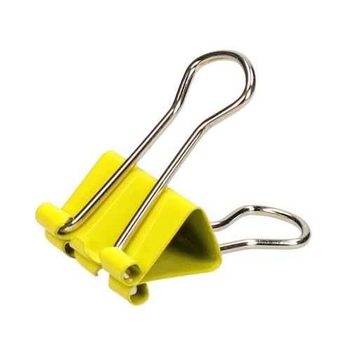 Klip 19mm 15szt. kanarkowe Penmate