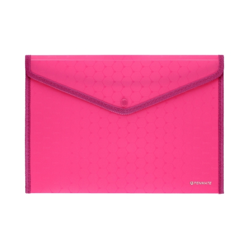 Teczka kopertowa A4 różowa LUX Penmate