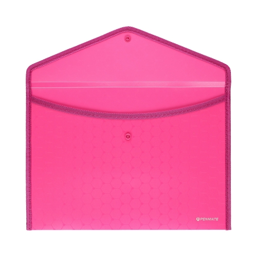 Teczka kopertowa A4 różowa LUX Penmate