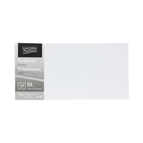 Koperty DL białe Holland 120g - 10 szt. w opak.