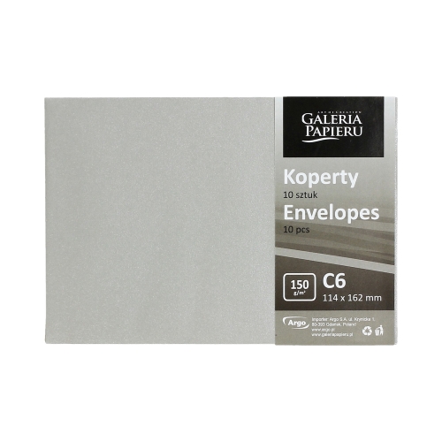 Koperty C6 srebrny Pearl 150g (10)