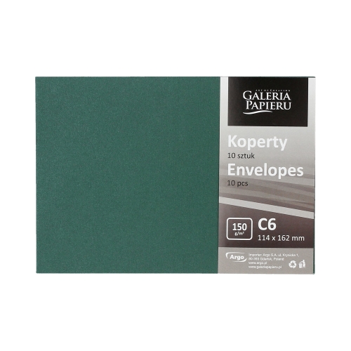 Koperty C6 zielony Pearl 150g (10)