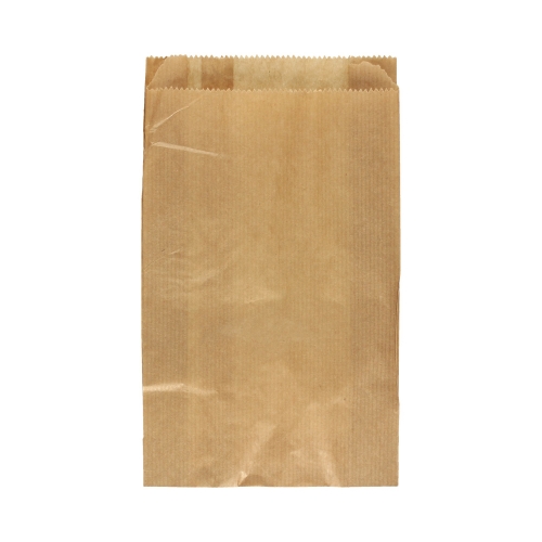 Torba papierowa 250x150x60 brązowa fałdowa