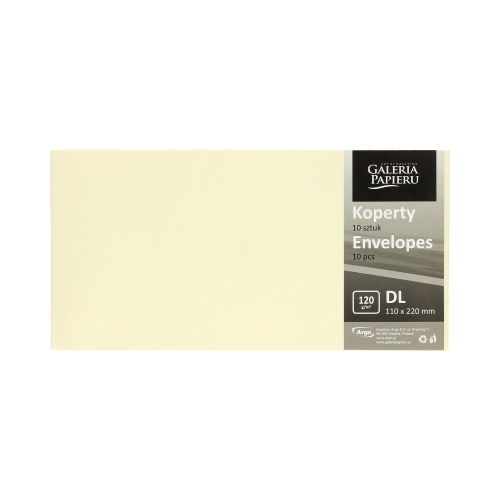 Koperty DL Gładki jasny krem 120g (10)