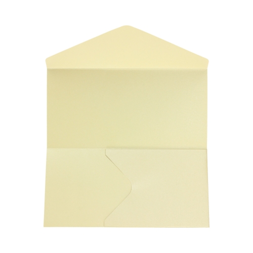 Koperty DL kremowe Pearl 220g - 5 szt. w opak.