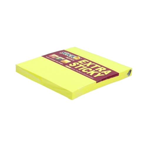 Karteczki samoprzylepne 76x76/90 żółte neon 21670
