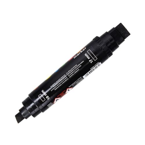 Marker permanentny 10mm/17mm czarny dwustronny Poster GR1712
