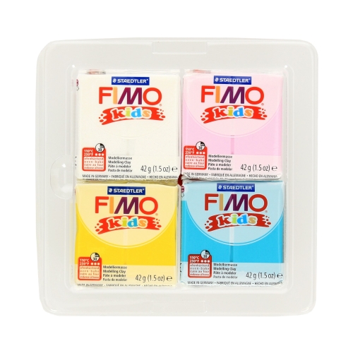 Modelina zestaw 4kostki 42g Motyle FIMO