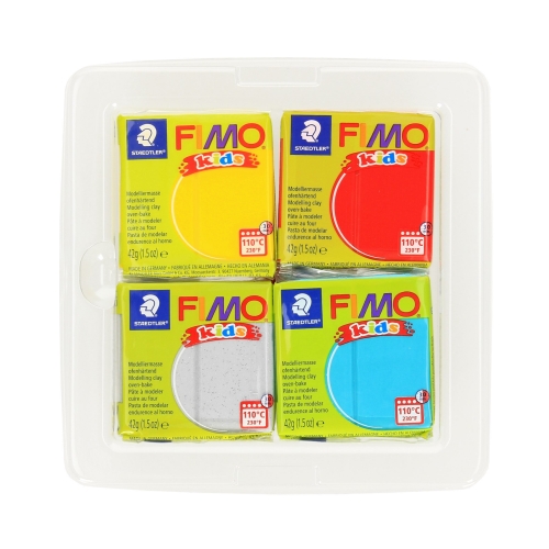 Modelina zestaw 4kostki 42g Ocean FIMO