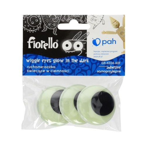 Oczka samoprzylepne fluorescencyjne Fiorello - 4szt.